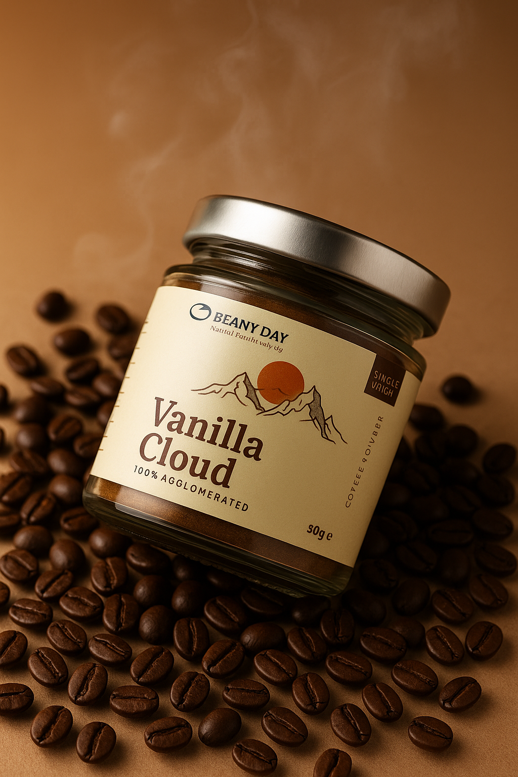 Vanilla Cloud – 100% Agglomerated Instant Coffee (50g)