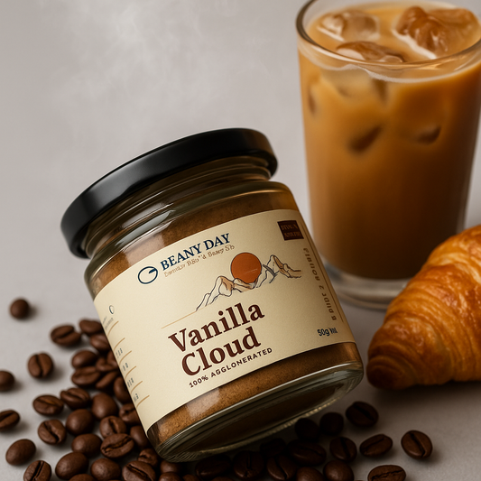 Vanilla Cloud – 100% Agglomerated Instant Coffee (50g)