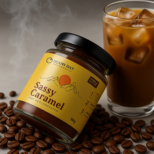 Sassy Caramel – 100% Agglomerated Instant Coffee (50g)