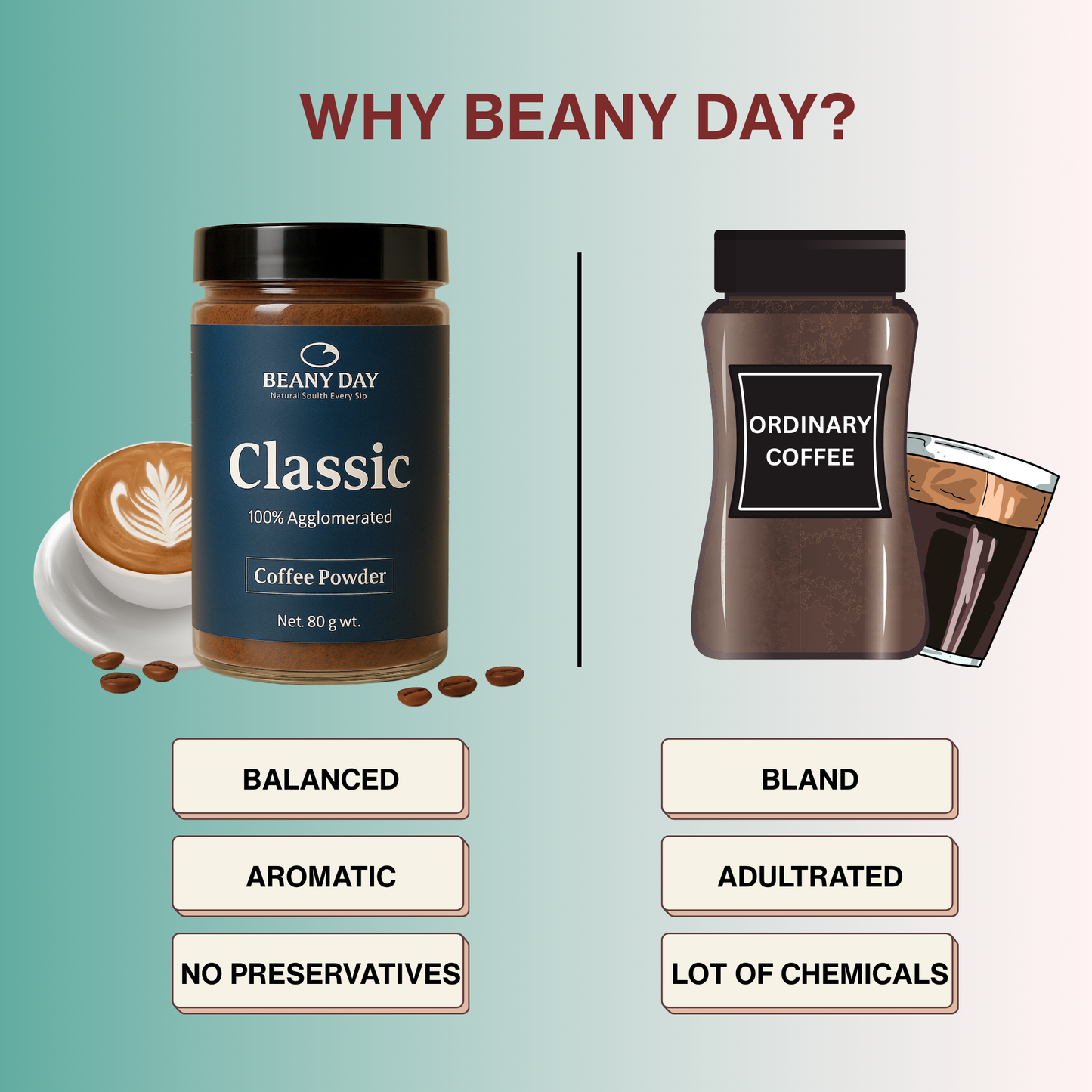 Premium Instant Coffee Powder (80gm)
